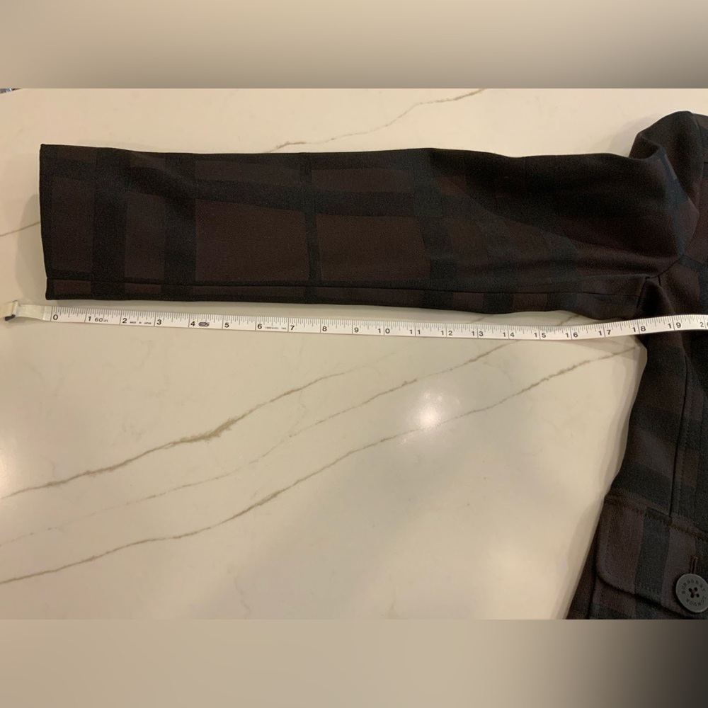 Burberry Brown and Black Plaid Tailored Blazer Jacket - Picture 5 of 16